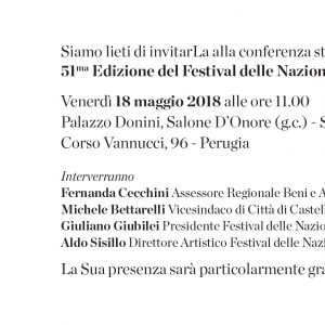 18 maggio 2018: Conferenza stampa presentazione 51°edizione